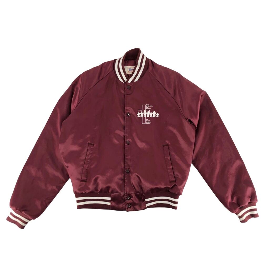 80s vintage satin bomber jacket 1980s vintage